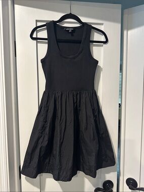 Steve Madden Black Sleeveless Fit-and-Flare Dress